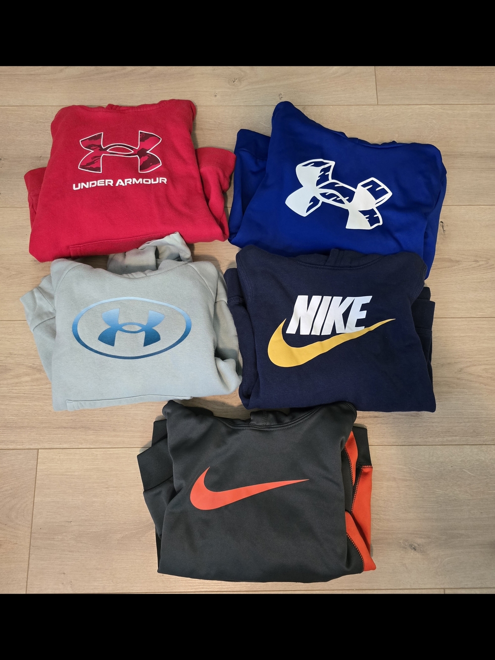 Boys Under Armour & Nike Hoodie Bundle 5 Included